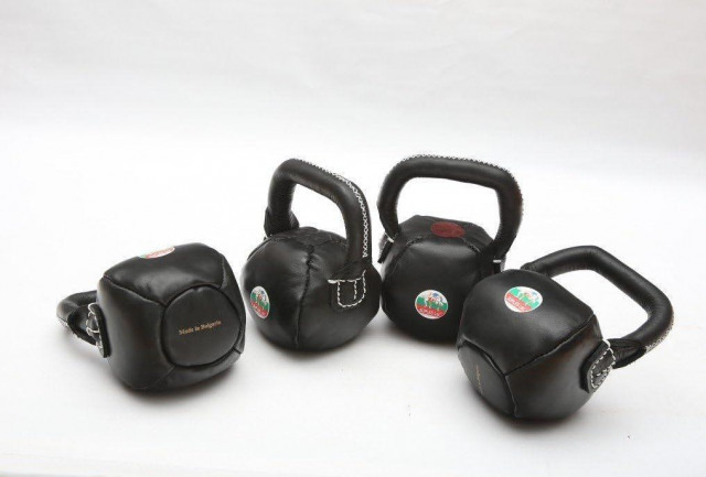 Гири Leather bell 4 кг. натур. кожа